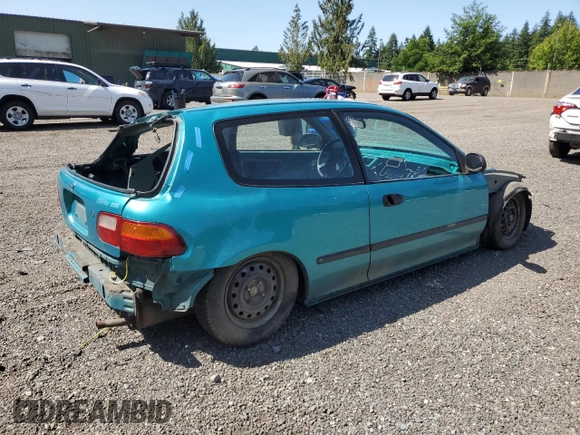 1993 Honda Civic z VIN 2HGEH2469PH503008, wystawiony jako Copart lot #59558385 z przebiegiem Nie podano mil oraz Czysty tytuł • Clean title. Historia ofert i sprzedaży dostępna na DreamBid. Obrazek 3.