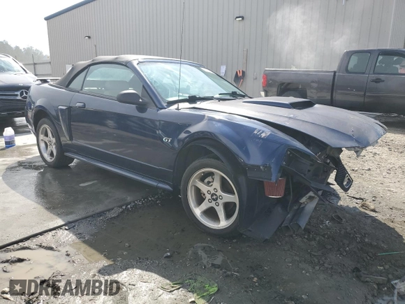 2003 Ford Mustang GT Deluxe with VIN 1FAFP45X23F332063, listed as a Copart auction lot 47384245 with 168,656 mi miles and Salvage Title. Bid and sale history available at carsss.com. Image 4.