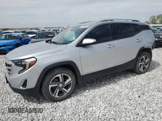 2020 GMC Terrain SLT with VIN 3GKALVEV1LL137814, listed as a Copart auction lot 47792555 with 92,714 mi miles and Salvage Title. Bid and sale history available at DreamBid. Image 1.