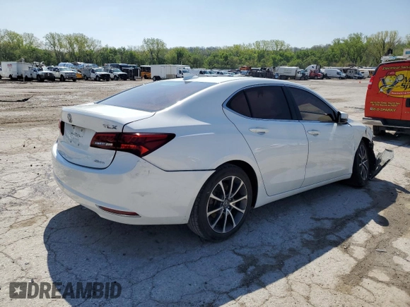 2016 Acura TLX Technology with VIN 19UUB3F5XGA001811, listed as a Copart auction lot 53371485 with Not provided miles and Salvage title. Bid and sale history available at DreamBid. Image 3.