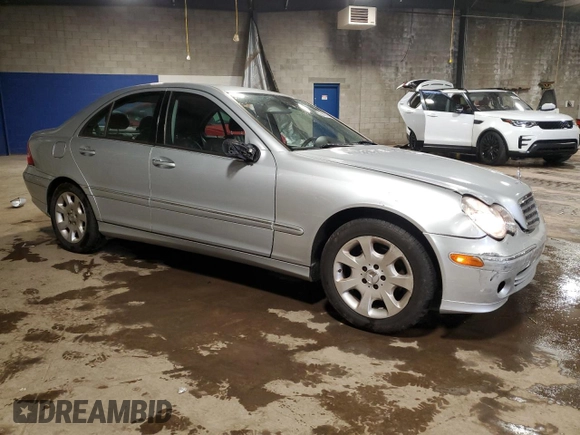 2006 Mercedes-Benz C 280 Luxury with VIN WDBRF92H56F759258, listed as a Copart auction lot 59697585 with 100,601 mi miles and Salvage title. Bid and sale history available at DreamBid. Image 4.