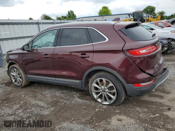 2017 Lincoln MKC Select with VIN 5LMCJ2D91HUL31729, listed as a Copart auction lot 58563085 with 88,228 mi miles and Salvage title. Bid and sale history available at DreamBid. Image 2.