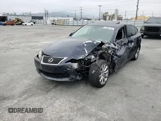 2010 Lexus IS 250 with VIN JTHBF5C21A5111287, listed as a Copart auction lot 53585745 with 158,516 mi miles and Salvage title. Bid and sale history available at DreamBid. Image 13.