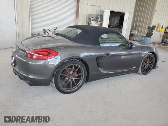 2013 Porsche Boxster S с VIN WP0CB2A89DS133583, выставлен на аукционе Copart как лот 54872935 с пробегом Не указан миль и Списание • Salvage title. История ставок и продаж доступна на DreamBid. Изображение 3.