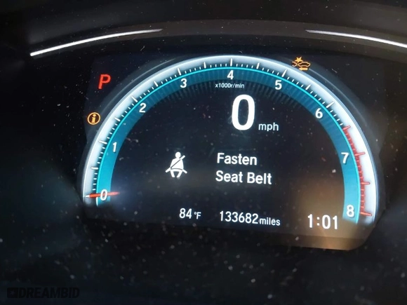 2016 Honda Civic Sedan Touring with VIN 19XFC1F99GE206092, listed as a IAAI auction lot 41031121 with 133,682 mi miles. Bid and sale history available at carsss.com. Image 15.