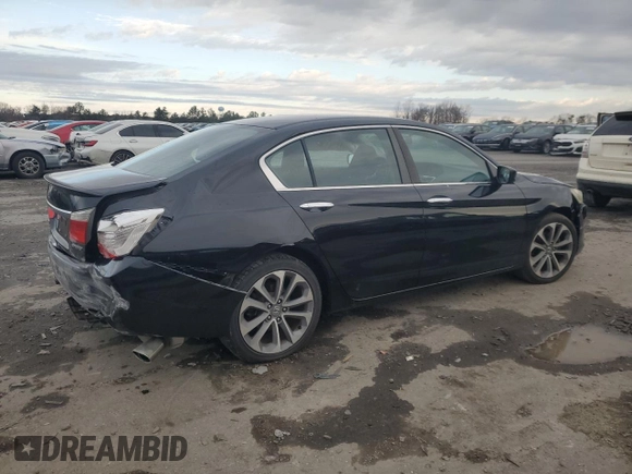 2014 Honda Accord Sedan Sport with VIN 1HGCR2F53EA185844, listed as a Copart auction lot 49364295 with 135,546 mi miles and Salvage Title. Bid and sale history available at carsss.com. Image 3.