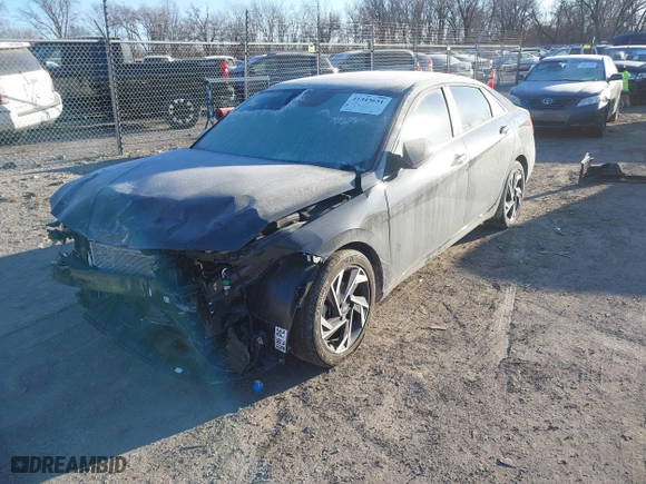2024 Hyundai Elantra SEL with VIN KMHLS4DG3RU843312, listed as a IAAI auction lot 41345651 with 3,394 mi miles. Bid and sale history available at carsss.com. Image 2.
