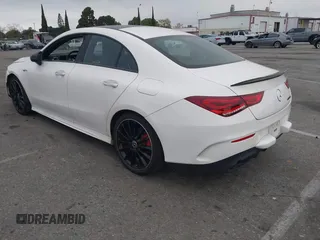 2022 Mercedes-Benz CLA with VIN W1K5J4GB8NN313749, listed as a IAAI auction lot 41869872 with 46,684 mi miles. Bid and sale history available at carsss.com. Image 3.