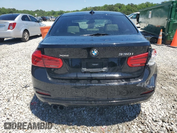 2018 BMW 3 Series 330i xDrive with VIN WBA8D9C54JEM35107, listed as a Copart auction lot 55878485 with 65,211 mi miles and Salvage title. Bid and sale history available at DreamBid. Image 6.