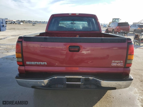 2007 GMC Sierra 1500 Classic SL with VIN 2GTEC13V071175048, listed as a Copart auction lot 88557605 with NaN miles and Salvage Title. Bid and sale history available at carsss.com. Image 6.