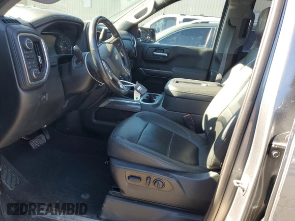 2021 Chevrolet Silverado 1500 LTZ with VIN 1GCUYGEDXMZ200545, listed as a Copart auction lot 43721165 with 58,623 mi miles and Salvage Title. Bid and sale history available at DreamBid. Image 7.