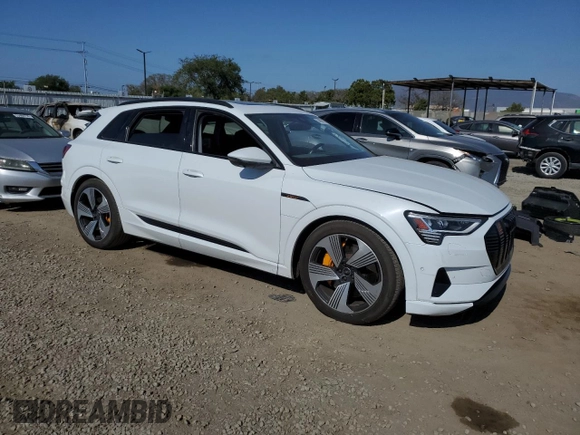 2023 Audi e-tron Premium Plus with VIN WA1LAAGEXPB011100, listed as a Copart auction lot 54008815 with Not provided miles and Salvage title. Bid and sale history available at DreamBid. Image 4.