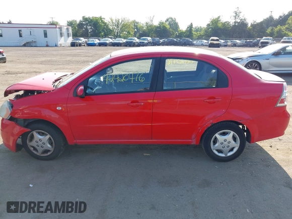2007 Chevrolet Aveo LS with VIN KL1TD56617B045173, listed as a IAAI auction lot 42420476 with 88,524 mi miles and . Bid and sale history available at DreamBid. Image 15.