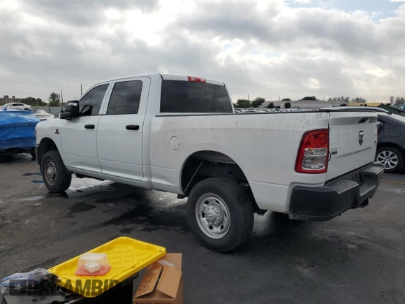2024 Ram 2500 Tradesman with VIN 3C6UR5CL2RG325226, listed as a Copart auction lot 49188595 with 13,908 mi miles and Salvage Title. Bid and sale history available at carsss.com. Image 2.