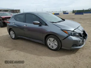 2023 Nissan LEAF S with VIN 1N4AZ1BV2PC554003, listed as a Copart auction lot 50589395 with 25,261 mi miles and Salvage Title. Bid and sale history available at DreamBid. Image 4.