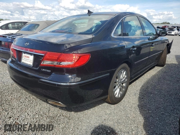 2011 Hyundai Azera Limited z VIN KMHFC4DF3BA537090, wystawiony jako Copart lot #74337554 z przebiegiem Nie podano mil oraz Szkoda całkowita • Salvage title. Historia ofert i sprzedaży dostępna na DreamBid. Obrazek 3.