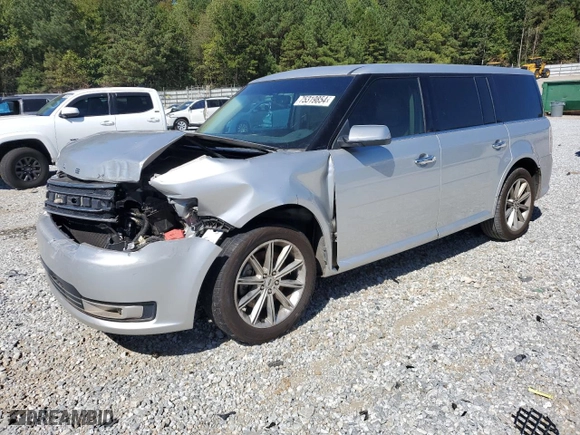 2017 Ford Flex Limited with VIN 2FMGK5D84HBA09666, listed as a Copart auction lot 75319854 with 152,013 mi miles and Salvage Title. Bid and sale history available at carsss.com. Image 1.