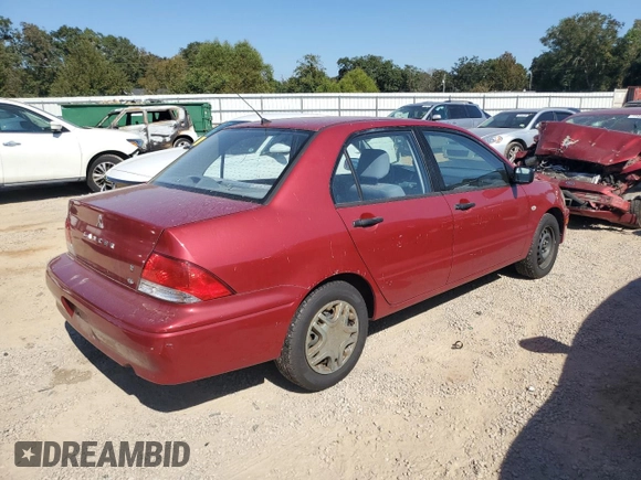 2003 Mitsubishi Lancer ES with VIN JA3AJ26E43U065588, listed as a Copart auction lot 77597304 with 108,665 mi miles and Salvage Title. Bid and sale history available at carsss.com. Image 3.