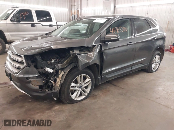 2015 Ford Edge SEL with VIN 2FMTK4J89FBB69648, listed as a IAAI auction lot 41765397 with 160,508 mi miles. Bid and sale history available at carsss.com. Image 2.