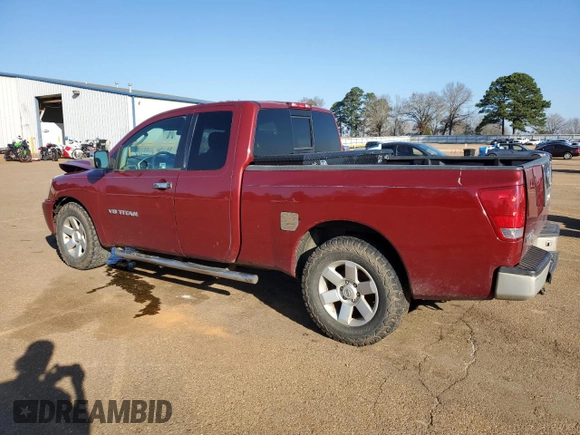 2005 Nissan Titan XE with VIN 1N6BA06A25N553228, listed as a Copart auction lot 47136205 with 227,151 mi miles and Salvage title. Bid and sale history available at DreamBid. Image 2.