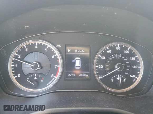 2019 Hyundai Santa Fe SE z VIN 5NMS23AD8KH117866, wystawiony jako Copart lot #45498615 z przebiegiem 70 030 mil mil oraz Szkoda całkowita • Salvage title. Historia ofert i sprzedaży dostępna na DreamBid. Obrazek 9.