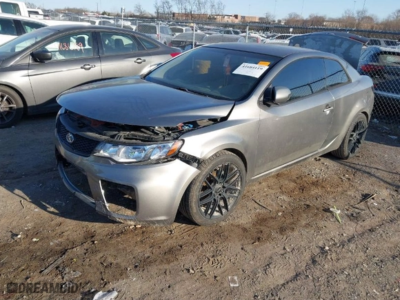 2010 Kia Forte Koup EX with VIN KNAFU6A2XA5111030, listed as a IAAI auction lot 41684119 with 1 miles. Bid and sale history available at carsss.com. Image 2.