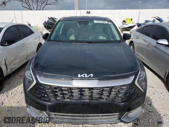 2025 Kia Sportage EX with VIN 5XYK33DF8SG260854, listed as a Copart auction lot 47973585 with Not provided miles and Salvage title. Bid and sale history available at DreamBid. Image 5.