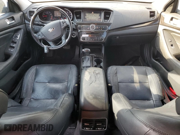 2015 Kia Cadenza Premium with VIN KNALN4D75F5188665, listed as a Copart auction lot 74583834 with 132,377 mi miles and Salvage Title. Bid and sale history available at carsss.com. Image 8.