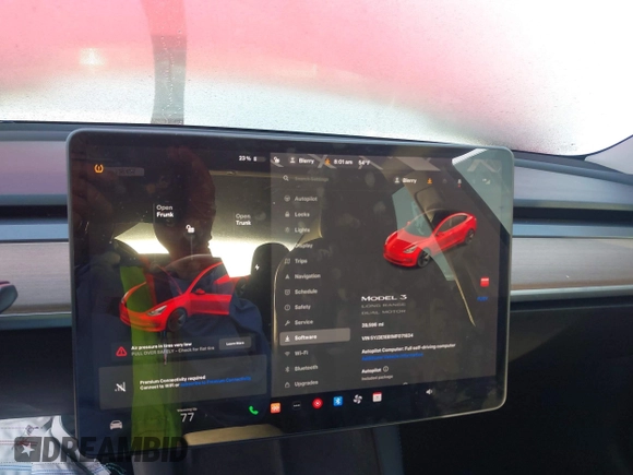 2021 Tesla Model 3 Long Range with VIN 5YJ3E1EB1MF071634, listed as a IAAI auction lot 41964321 with 39,596 mi miles. Bid and sale history available at carsss.com. Image 18.