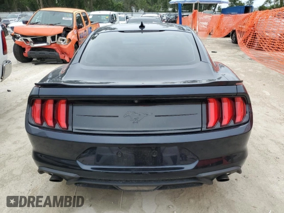 2021 Ford Mustang EcoBoost with VIN 1FA6P8TH7M5111908, listed as a Copart auction lot 59636085 with 57,667 mi miles and Salvage title. Bid and sale history available at DreamBid. Image 6.