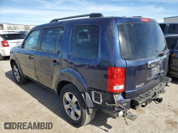 2014 Honda Pilot EX-L with VIN 5FNYF3H76EB025000, listed as a Copart auction lot 43550475 with 107,454 mi miles and Salvage Title. Bid and sale history available at carsss.com. Image 2.