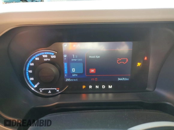 2022 Ford Bronco with VIN 1FMEE5DP1NLA82589, listed as a Copart auction lot 58793645 with 34,471 mi miles and Salvage title. Bid and sale history available at DreamBid. Image 9.