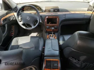 2003 Mercedes-Benz S 55 AMG with VIN WDBNG74J23A378637, listed as a Copart auction lot 52378705 with 128,745 mi miles and Salvage Title. Bid and sale history available at DreamBid. Image 8.