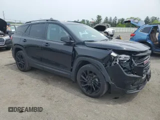 2023 GMC Terrain SLE z VIN 3GKALMEG9PL182341, wystawiony jako Copart lot #60895125 z przebiegiem 25 597 mil mil oraz Szkoda całkowita • Salvage title. Historia ofert i sprzedaży dostępna na DreamBid. Obrazek 4.