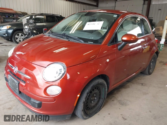 2014 FIAT 500 Pop with VIN 3C3CFFAR7ET283040, listed as a IAAI auction lot 41851762 with 50,260 mi miles. Bid and sale history available at carsss.com. Image 17.