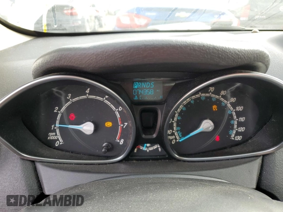 2017 Ford Fiesta SE with VIN 3FADP4BJ2HM136218, listed as a Copart auction lot 82819734 with 74,358 mi miles and Salvage Title. Bid and sale history available at DreamBid. Image 9.