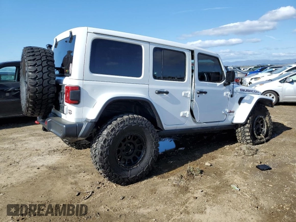 2019 Jeep Wrangler Unlimited Rubicon with VIN 1C4HJXFG0KW515349, listed as a Copart auction lot 45588385 with 64,737 mi miles and Salvage title. Bid and sale history available at DreamBid. Image 3.