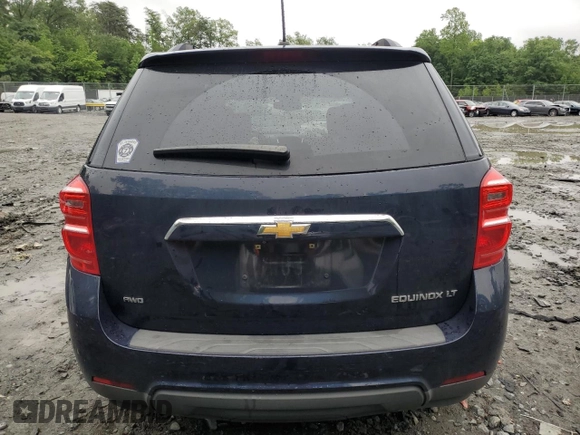 2016 Chevrolet Equinox LT z VIN 2GNFLFEK2G6167418, wystawiony jako Copart lot #57868095 z przebiegiem Nie podano mil oraz Szkoda całkowita • Salvage title. Historia ofert i sprzedaży dostępna na DreamBid. Obrazek 6.