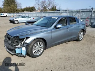 2017 Infiniti Q50 3.0t Premium with VIN JN1EV7ARXHM839092, listed as a Copart auction lot 47545185 with 79,226 mi miles and Salvage Title. Bid and sale history available at carsss.com. Image 1.