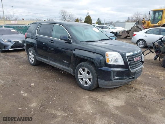 2016 GMC Terrain SLE with VIN 2GKALMEKXG6341697, listed as a IAAI auction lot 41729541 with 128822 miles. Bid and sale history available at carsss.com. Image 1.