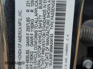 2021 Acura TLX z VIN 19UUB5F38MA004163, wystawiony jako Copart lot #54009015 z przebiegiem Nie podano mil oraz Szkoda całkowita • Salvage title. Historia ofert i sprzedaży dostępna na DreamBid. Obrazek 13.