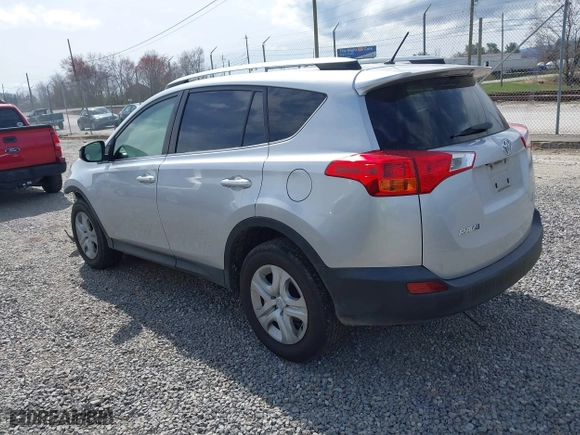2014 Toyota RAV4 LE with VIN JTMBFREV9ED095397, listed as a IAAI auction lot 41866606 with 100,290 mi miles. Bid and sale history available at carsss.com. Image 3.