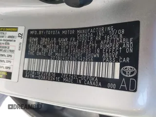 2009 Toyota Corolla with VIN 2T1BU40E69C142856, listed as a IAAI auction lot 42045414 with 238,154 mi miles. Bid and sale history available at carsss.com. Image 9.