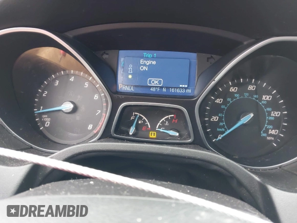 2013 Ford Focus SE with VIN 1FADP3F24DL300450, listed as a IAAI auction lot 41880801 with 161,633 mi miles. Bid and sale history available at carsss.com. Image 7.