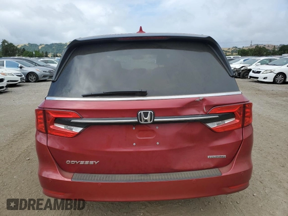 2022 Honda Odyssey Touring with VIN 5FNRL6H85NB067178, listed as a Copart auction lot 56577315 with 22,184 mi miles and Salvage title. Bid and sale history available at DreamBid. Image 6.