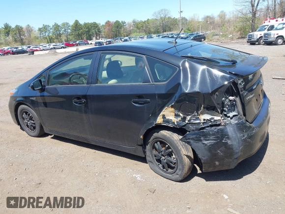 2013 Toyota Prius One with VIN JTDKN3DU3D5615711, listed as a IAAI auction lot 42119419 with 222,734 mi miles. Bid and sale history available at carsss.com. Image 14.