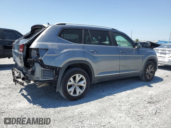 2018 Volkswagen Atlas SEL z VIN 1V2MR2CA5JC597037, wystawiony jako Copart lot #49145785 z przebiegiem 59 105 mil mil oraz Szkoda całkowita • Salvage title. Historia ofert i sprzedaży dostępna na DreamBid. Obrazek 3.