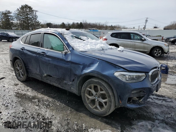 2020 BMW X4 xDrive30i with VIN 5UX2V1C02LLZ32858, listed as a Copart auction lot 42176563 with 0 mi miles. Bid and sale history available at carsss.com. Image 4.