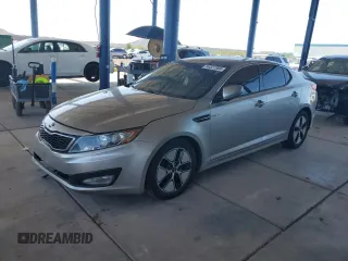 2013 Kia Optima Hybrid LX with VIN KNAGM4AD4D5043077, listed as a Copart auction lot 67615714 with 163,925 mi miles and Salvage Title. Bid and sale history available at carsss.com. Image 1.