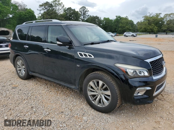 2015 Infiniti QX80 with VIN JN8AZ2NF6F9571598, listed as a Copart auction lot 54220085 with 207,891 mi miles and Clean Title. Bid and sale history available at DreamBid. Image 4.